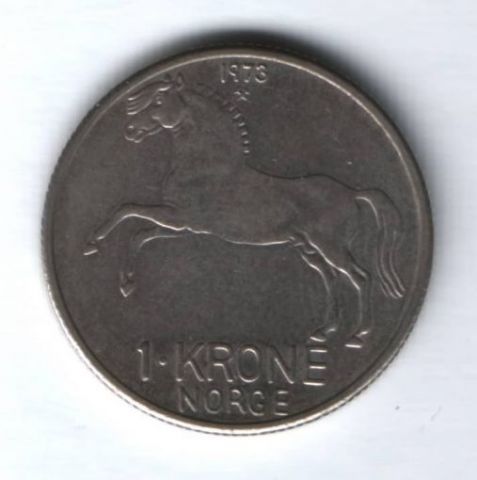 1 крона 1973 г. Норвегия XF