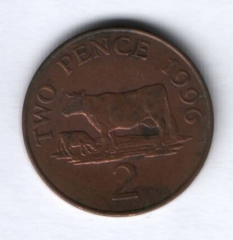2 пенса 1996 г. Гернси