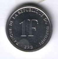 1 франк 2003 г. Бурунди
