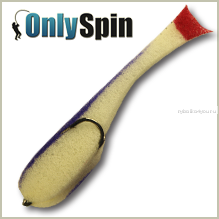 Поролоновая рыбка OnlySpin Bait 80 мм / упаковка 5 шт / цвет: бело-синий