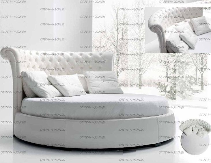 Кровать круглая Амстердам 1023 (б/о)