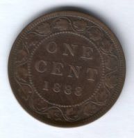 1 цент 1888 г. Канада