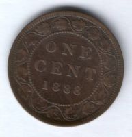 1 цент 1888 г. Канада