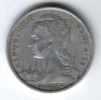5 франков 1953 г. Мадагаскар