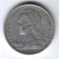 5 франков 1953 г. Мадагаскар