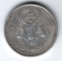 5 франков 1953 г. Мадагаскар