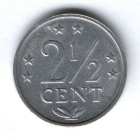 2,5 цента 1979 г. Нидерландские Антильские острова