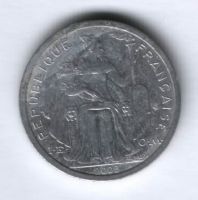 1 франк 2003 г. Французская Полинезия