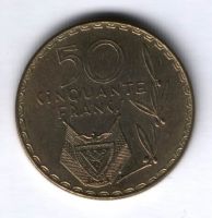 50 франков 1977 г. Руанда