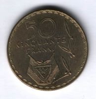 50 франков 1977 г. Руанда