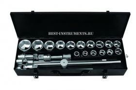 6241-5 Набор инструментов 3/4", 6гр., 17-50мм Forsage, 24 предмета.