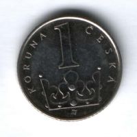 1 крона 2003 г. Чехия