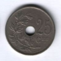 25 сантимов 1922 г. Бельгия