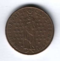 10 франков 1987 г. Франция, 1000 лет династии Капетингов