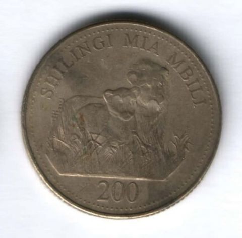 200 шиллингов 1998 г. Танзания