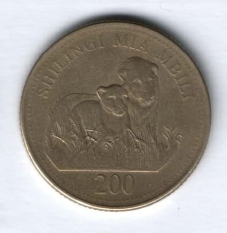 200 шиллингов 2008 г. Танзания