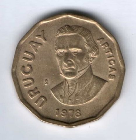 1 песо 1978 г. Уругвай