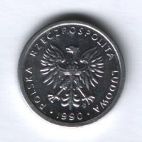 1 злотый 1990 г. Польша