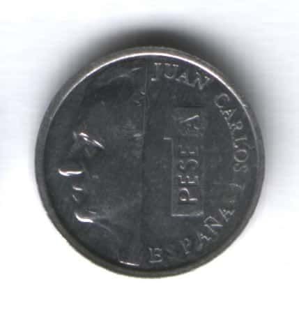 1 песета 2001 г. Испания
