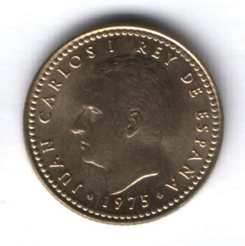 1 песета 1980 г. Испания UNC