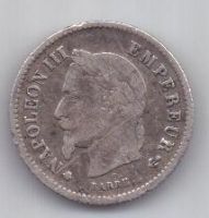 20 сантим 1867 г. Франция