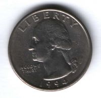 1/4 доллара 1994 г. США, D