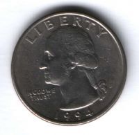 1/4 доллара 1994 г. США, D
