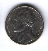 5 центов 1999 г. США, P