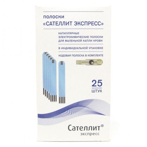 Тест-полоски "Cателлит Экспресс" 25 шт.