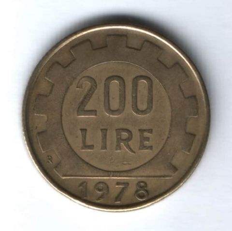 200 лир 1978 г. Италия