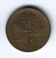 20 лир 1957 г. Италия