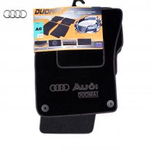 Коврики Audi A6 (C6) от 2004 - 2011 в салон ворсовые Duomat (Польша) - 4 шт. Черные