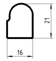 Декоративные накладки №69  16х21 мм