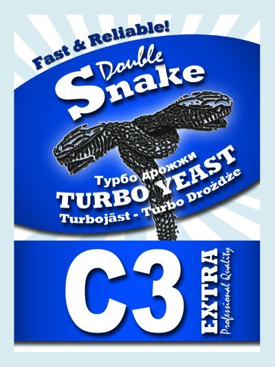 Турбо дрожжи Double Snake C3, 90гр