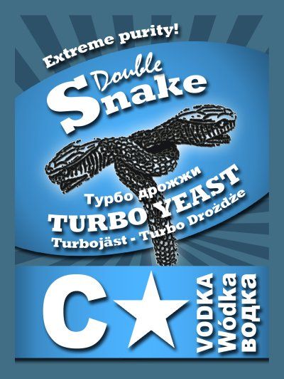Турбодрожжи DoubleSnake Vodka, 66гр