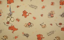 Котенок и клубок интерлок
