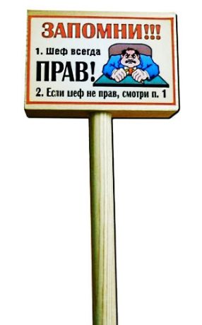 Сувенир "Шеф всегда прав"