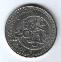 20 песо 1981 г. Мексика AUNC