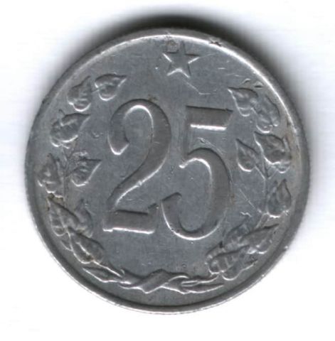 25 геллеров 1962 г. Чехословакия