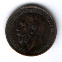1 фартинг 1911 г. Великобритания