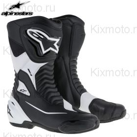 Мотоботы Alpinestars SMX S, Черно-белые