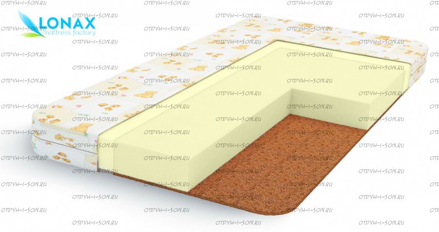 Матрас Lonax Baby ППУ 10-Cocos