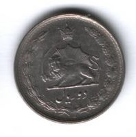 2 риала 1978/1357 г. Иран, AUNC, редкий год