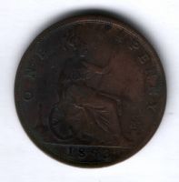 1 пенни 1893 г. Великобритания