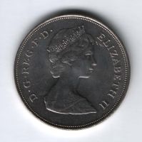 25 пенсов 1980 г. Великобритания, 80 летний юбилей королевы матери Элизабет