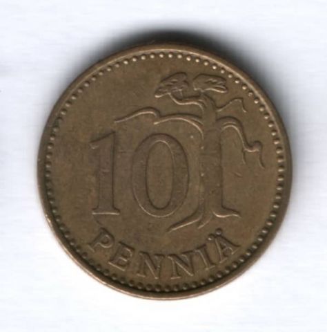 10 пенни 1972 г. Финляндия