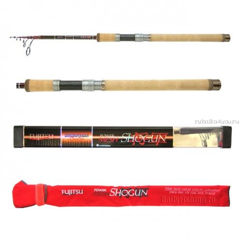 Спиннинг телескоп. Fujitsu Shogun SHTS Fishing Roos TP/HV/XF 3,05 м / тест 12 - 60 гр