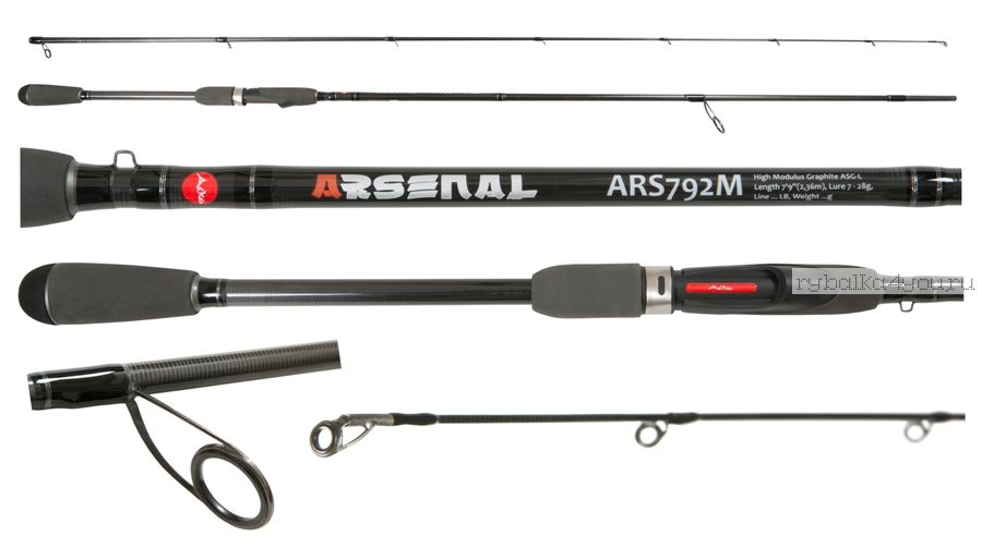 Спиннинг Aiko Arsenal ARS792M 236 см 7-28 гр