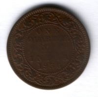 1/4 анны 1936 г. Индия
