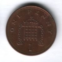 1 пенни 2001 г. Великобритания